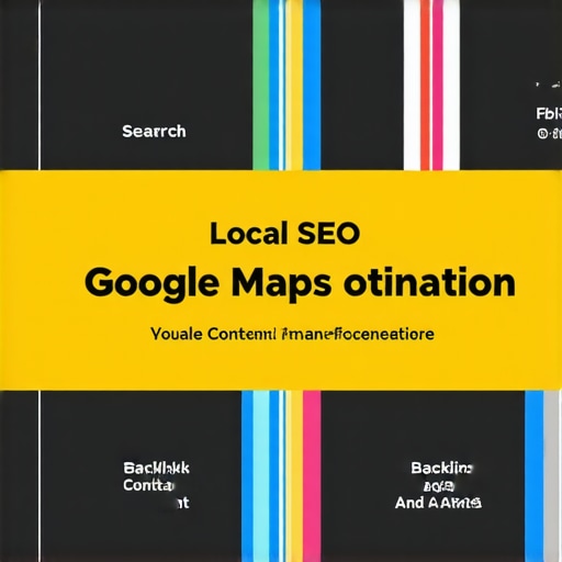 Infographic illustrating advanced strategies for optimizing Google Maps listings
