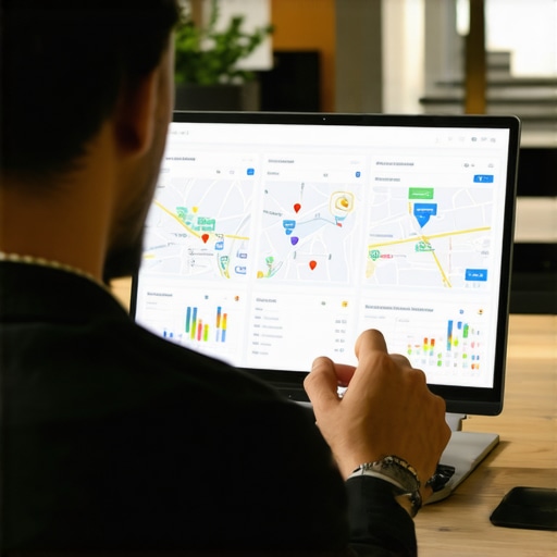 Expert analyzing local SEO performance on Google Maps