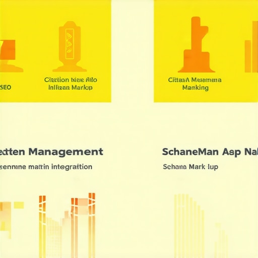 Infographic showing local SEO tools, citation strategies, and schema markup for Google Maps