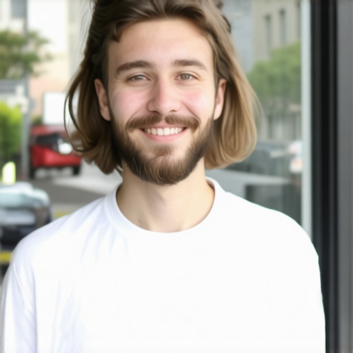 Business owner working on Google My Business profile to improve local search rankings