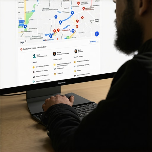 Expert working on Google My Business profile for local SEO
