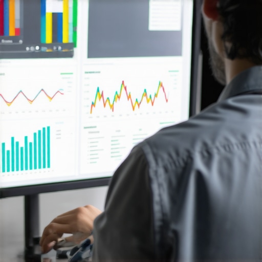 Business owner reviewing local SEO data