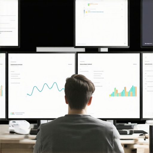 Monitoring Local SEO Tools Person reviewing multiple SEO dashboards on computer screens