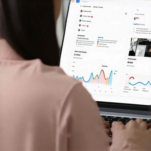 Person working on local SEO optimization on a laptop, displaying Google Maps and analytics.