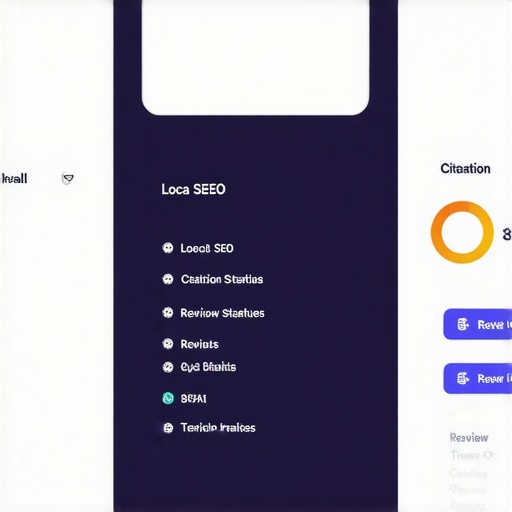 Dashboard for Local SEO Maintenance Close-up of a person analyzing Google Maps SEO data on a computer screen