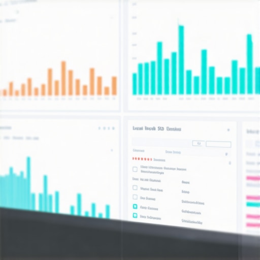 A screenshot of a local SEO analytics dashboard showing real-time map rankings and data