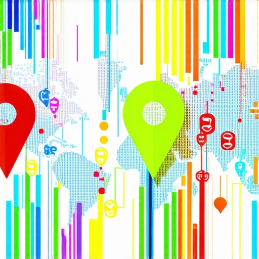Illustration of map pins surrounded by signal waves indicating increased local signals