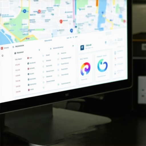 Close-up of digital marketing tools used for managing Google Maps SEO and local search rankings.