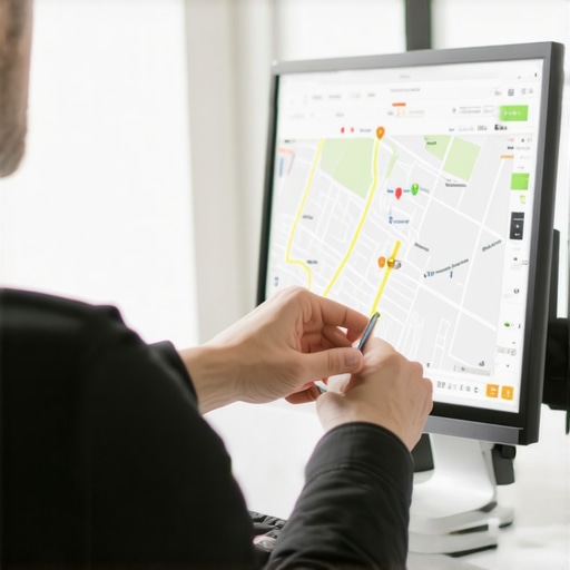 Person customizing digital map boundaries for better local search results